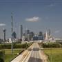 Dallas Skyline from South Zang Blvd.