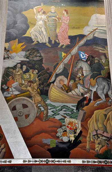 Fair Park - Hall of State - Mural in Great Hall (3/18/2014 - Credits: Jan Thomas)