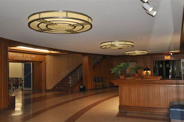 Fair Park - Hall of State - Downstairs, Lobby & auditorium camera-left (3/18/2014 - Credits: Jan Thomas)