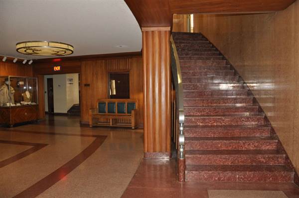 Fair Park - Hall of State - Downstairs to Lobby & auditorium (3/18/2014 - Credits: Jan Thomas)