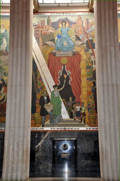 Fair Park - Hall of State - Mural in Great Hall (3/18/2014 - Credits: Jan Thomas)