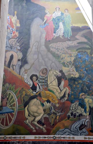 Fair Park - Hall of State - Mural in Great Hall (3/18/2014 - Credits: Jan Thomas)